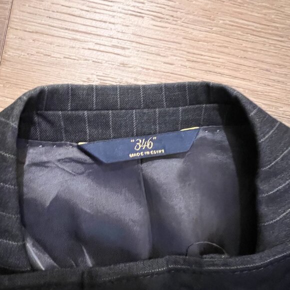 Brooks Brothers 346 Charcoal Gray Pinstriped Suit - Picture 8 of 8